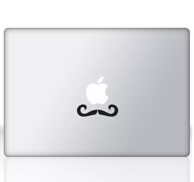 Sticker moustache type homme fort - TenStickers
