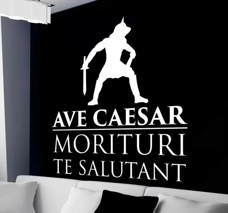 Sticker mural AVE CESAR - TenStickers
