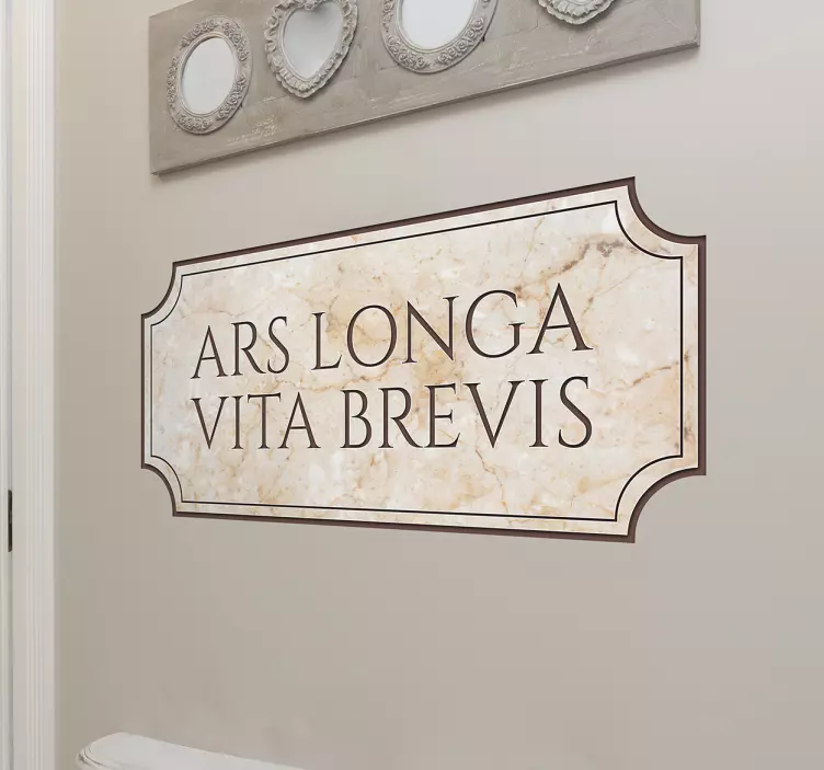 Sticker citation Hippocrate en latin - TenStickers