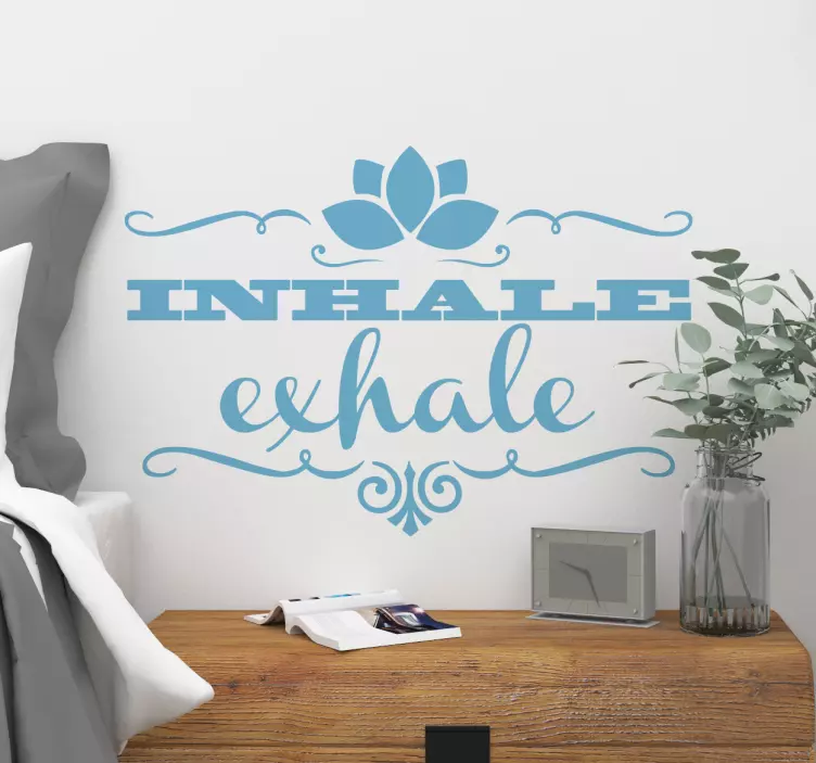 Sticker mural inhale exhale - TenStickers