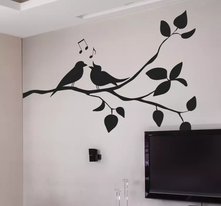 Sticker Oiseaux sur une branche d'arbre - TenStickers