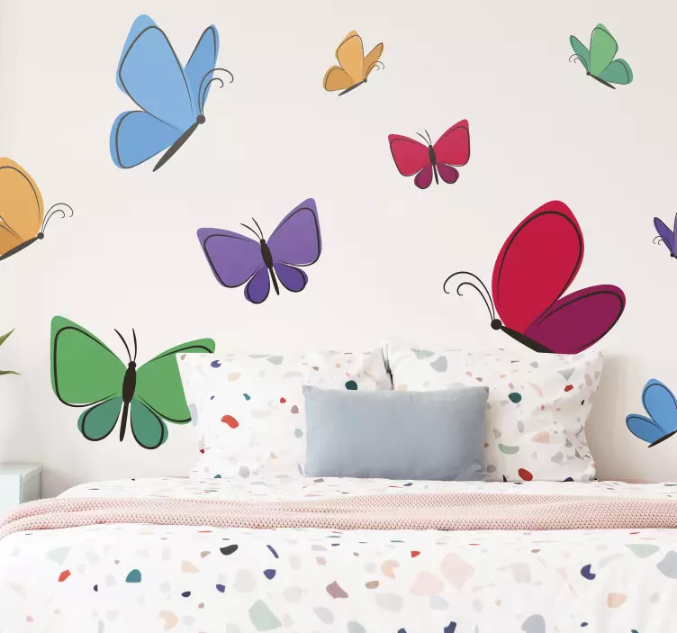 Sticker papillons volant pour les enfants - TenStickers