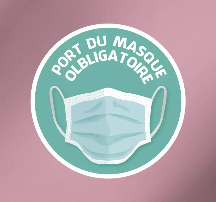 Sticker Port du masque obligatoire - TenStickers