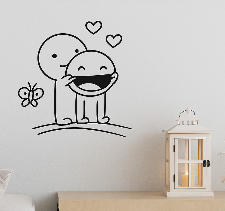 Sticker mural salon je peux toujours te faire sourire - TenStickers