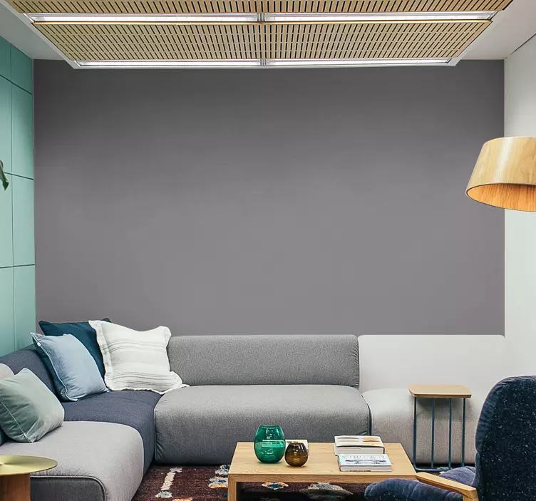 Sticker mural Frise Unie Grise - TenStickers