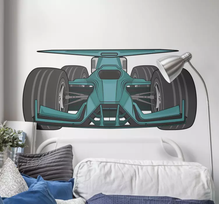 Sticker illustration Voiture de course - TenStickers