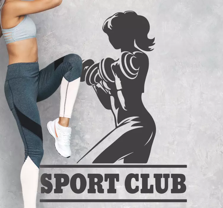 Sticker autres Sports Fille du club de sport - TenStickers