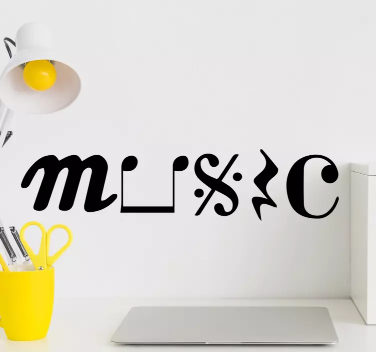 Sticker mural Musique et symboles - TenStickers