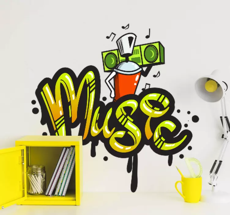 Sticker musique thème musical coloré - TenStickers