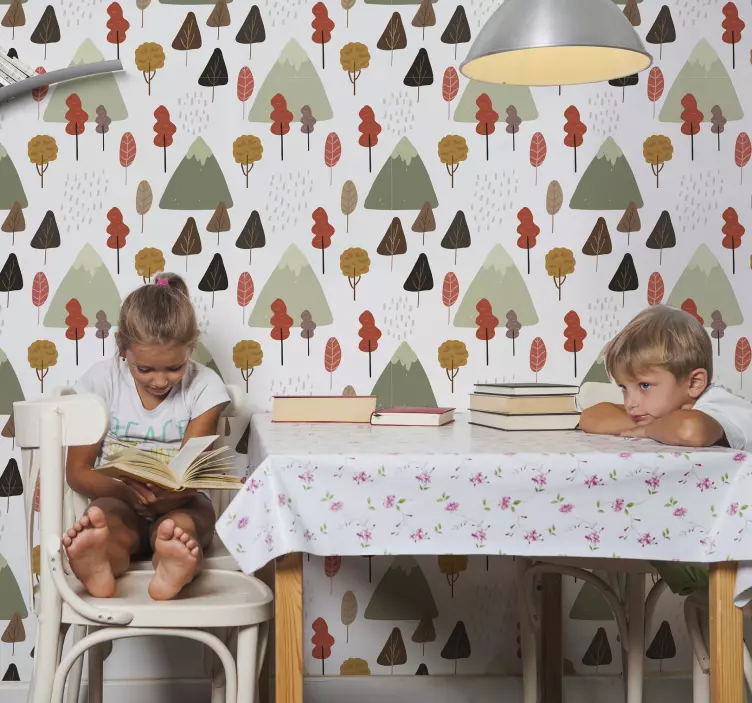 Sticker nature motifs d'arbres fantaisistes - TenStickers