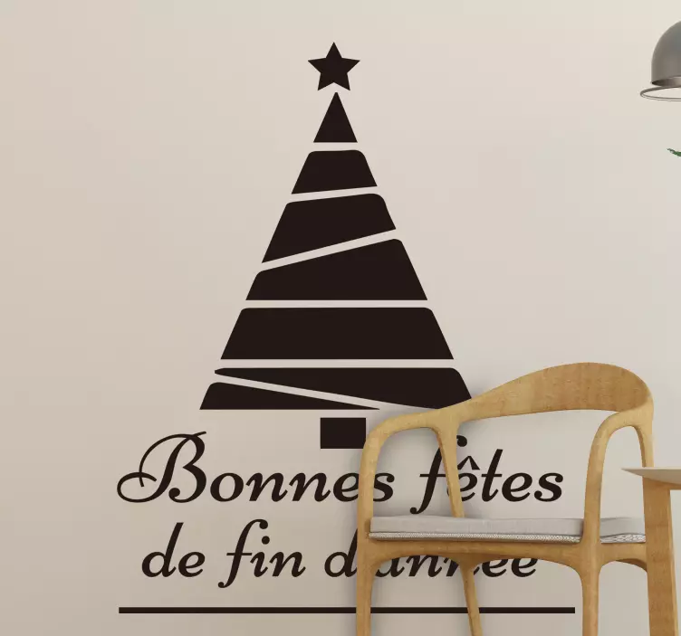 Sticker Noel bonnes fetes fin d'année - TenStickers