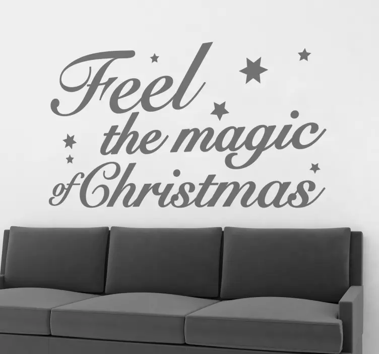 Sticker noel feel magic christmas - TenStickers