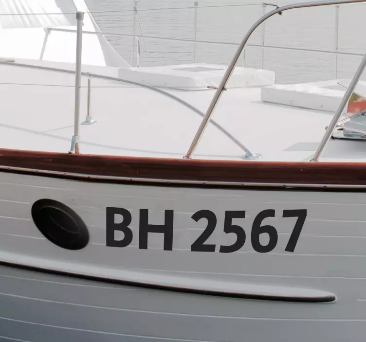 Sticker nom de navire personnalisable - TenStickers