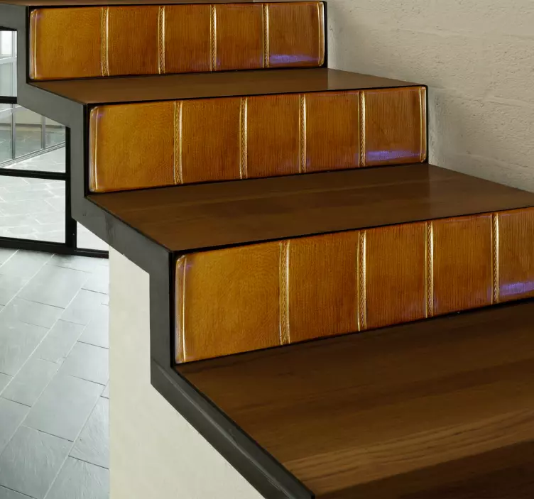 Sticker Objet Escaliers Livres - TenStickers