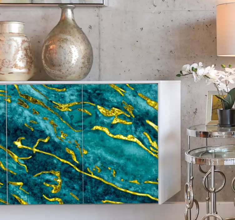 Sticker objet texture aqua Élégante - TenStickers