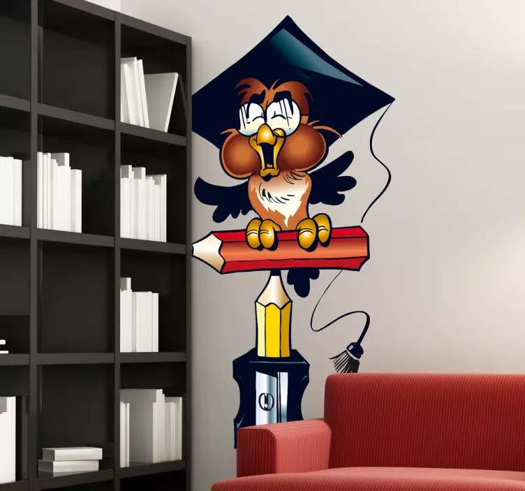 Sticker oiseau professeur - TenStickers