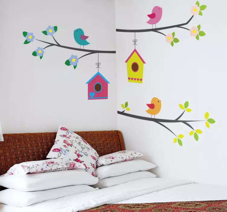 Sticker oiseaux sur une branches - TenStickers