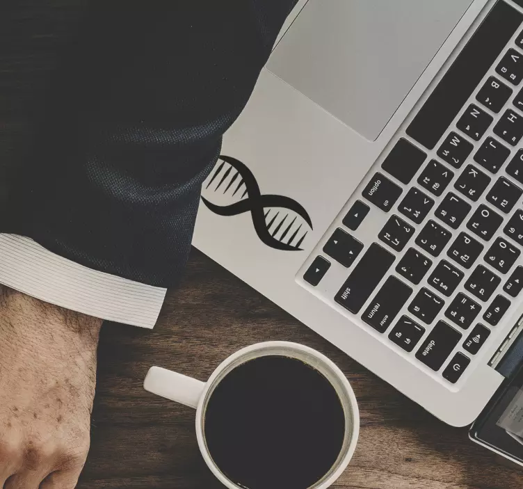 Sticker ordinateur portable ADN - TenStickers