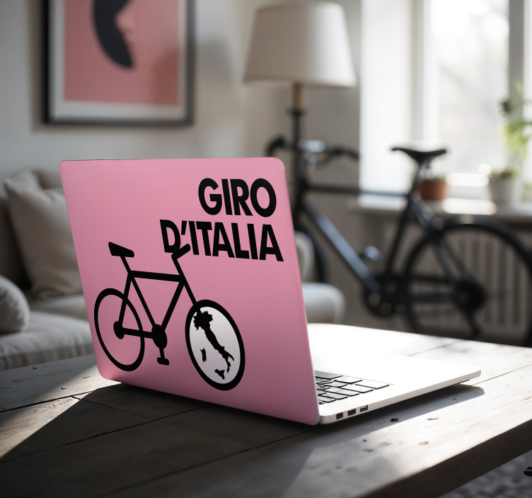 Sticker ordinateur portable icône giro d'italia - TenStickers