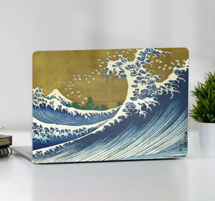 Sticker PC Kaijo no Fuji vagues kanagawa - TenStickers