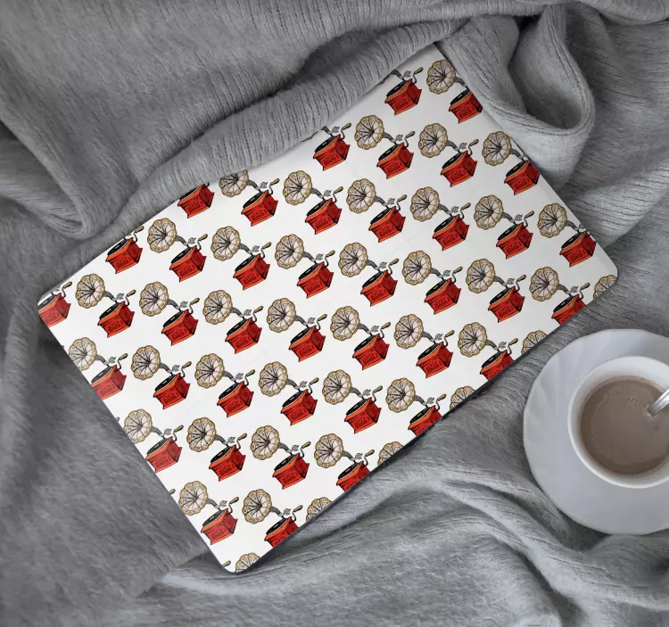 Sticker ordinateur portable lecteur de musique vintage - TenStickers