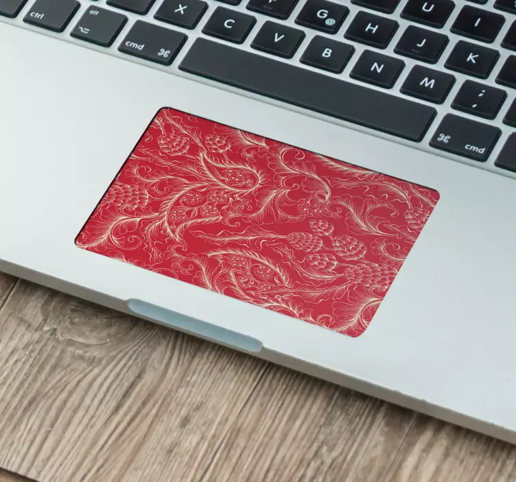 Sticker pc paisley rouge - TenStickers