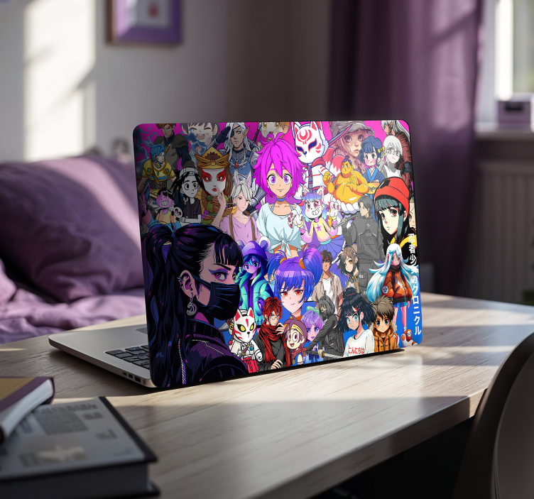 Sticker ordinateur portable personnages d'anime - TenStickers