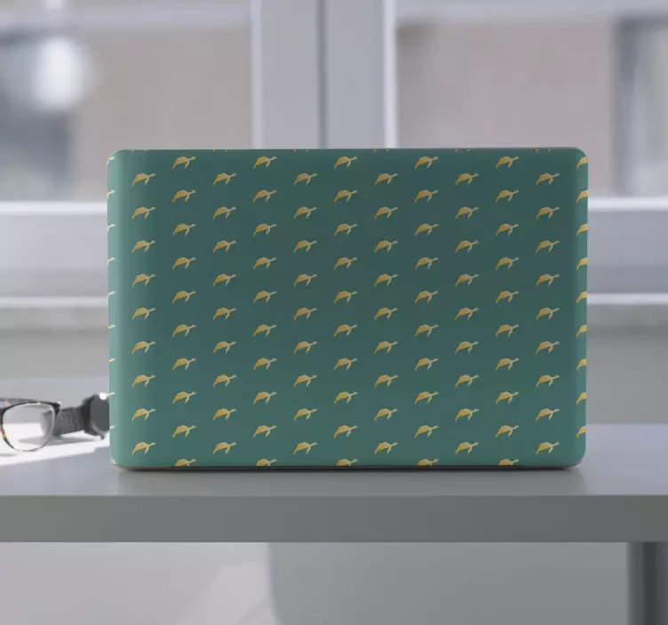 Sticker PC Tortue géométrique - TenStickers