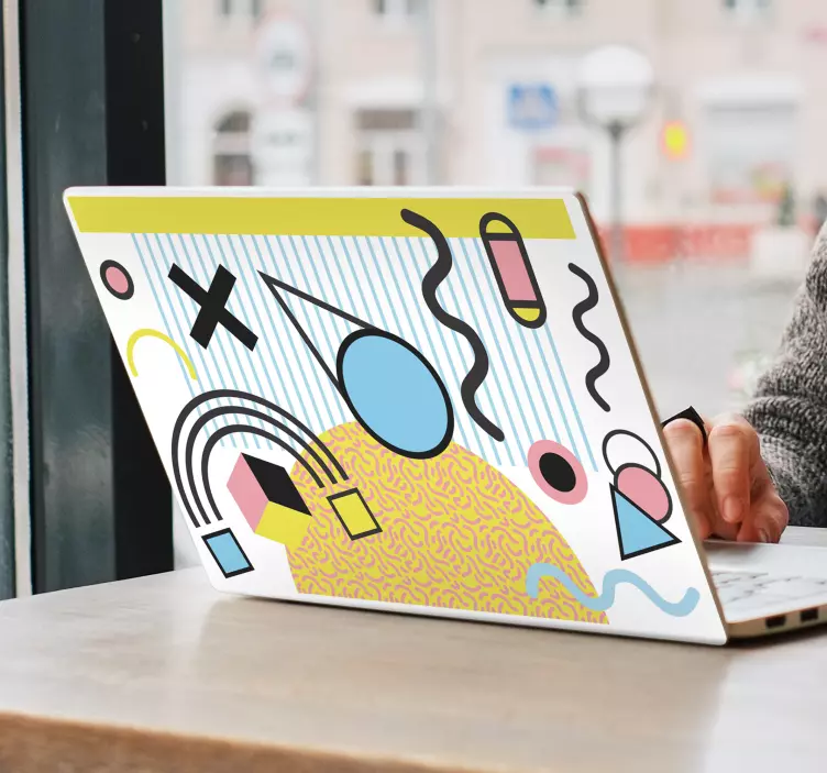 Sticker Original Abstrait Memphis - TenStickers