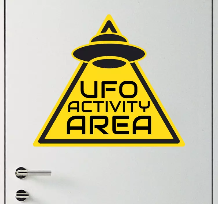 Sticker espace ovni activité extraterrestre - TenStickers