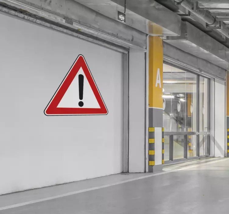 Sticker parking panneau triangulaire - TenStickers