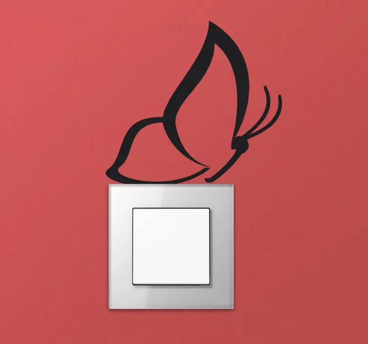 sticker papillon commutateur - TenStickers