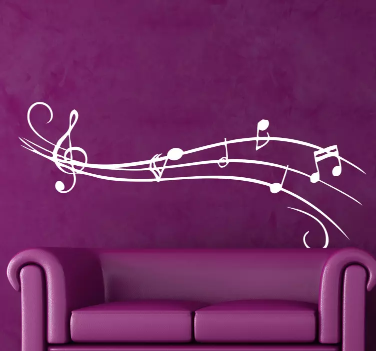 Sticker musique partition musicale - TenStickers