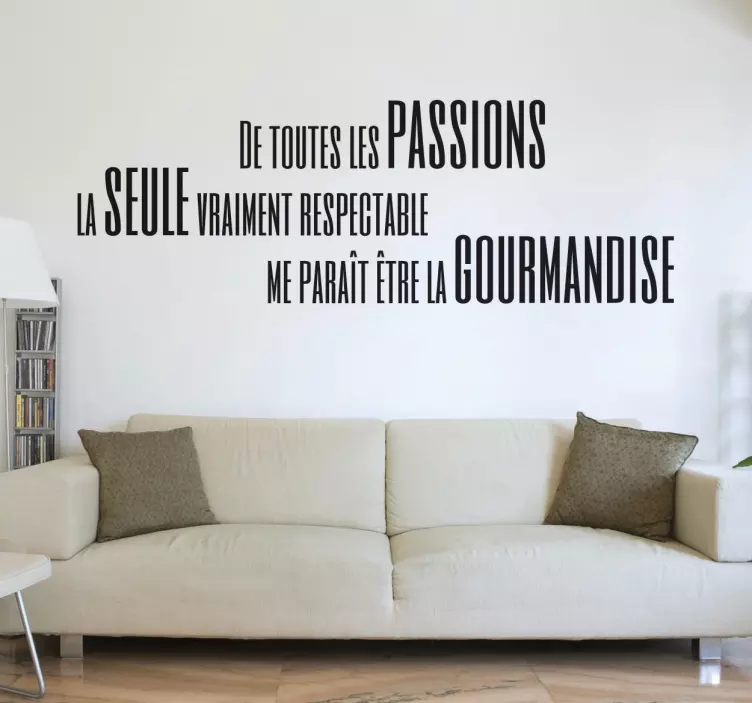 Sticker passions gourmandise - TenStickers