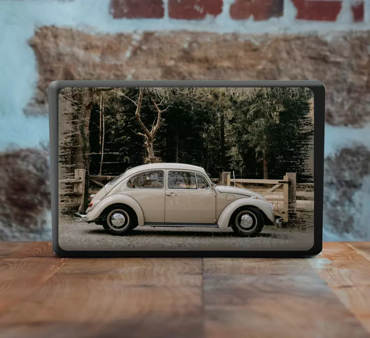 Sticker Ordinateur Portable Coccinelle vw - TenStickers