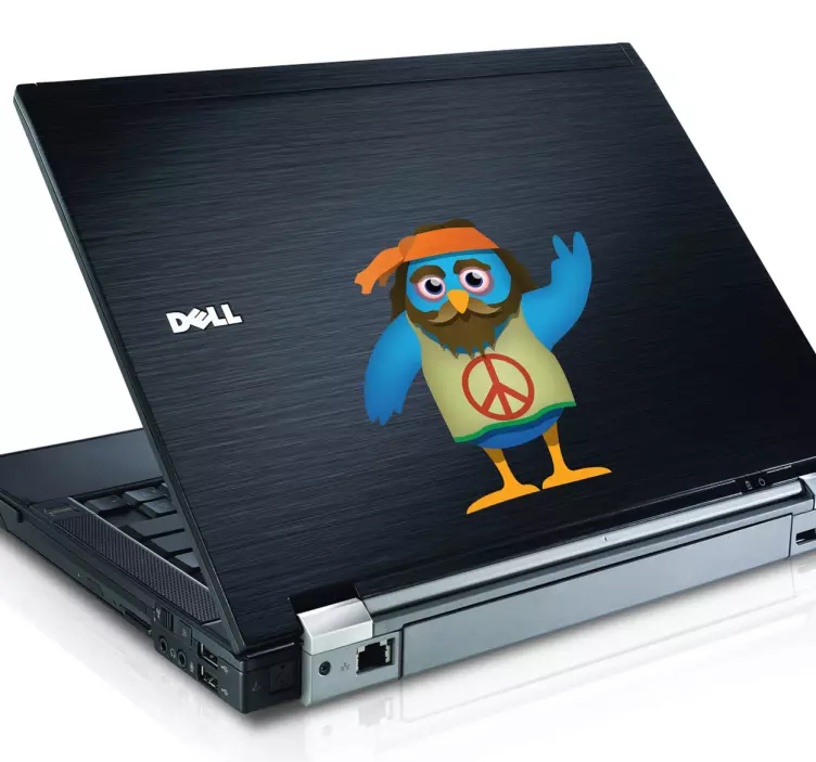 Sticker PC portable peace tweet - TenStickers