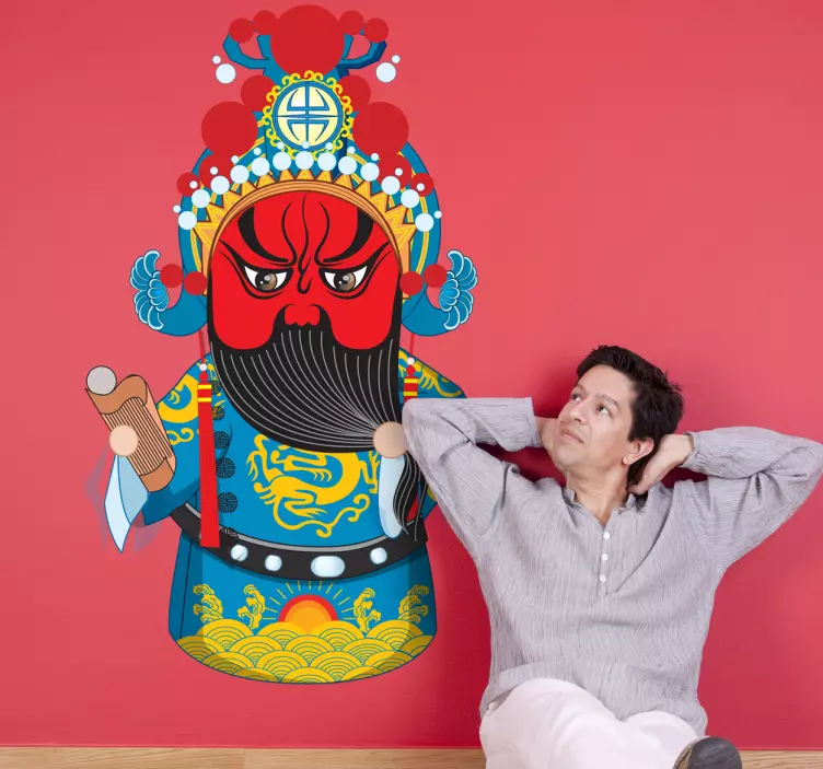 Sticker personnage exotique asiatique - TenStickers