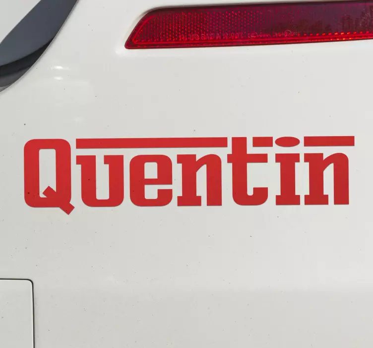 Sticker voiture personnalisé style Ferrari - TenStickers