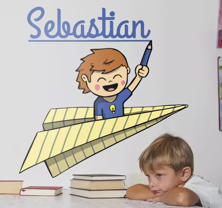 Sticker personnalisé écolier - TenStickers