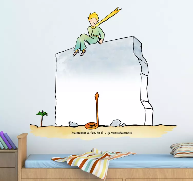 Sticker petit prince mur - TenStickers
