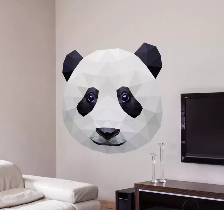 Sticker photo panda - TenStickers