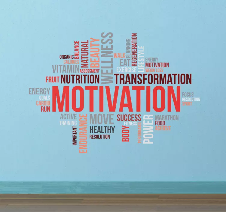 Sticker phrases motivation musculation - TenStickers