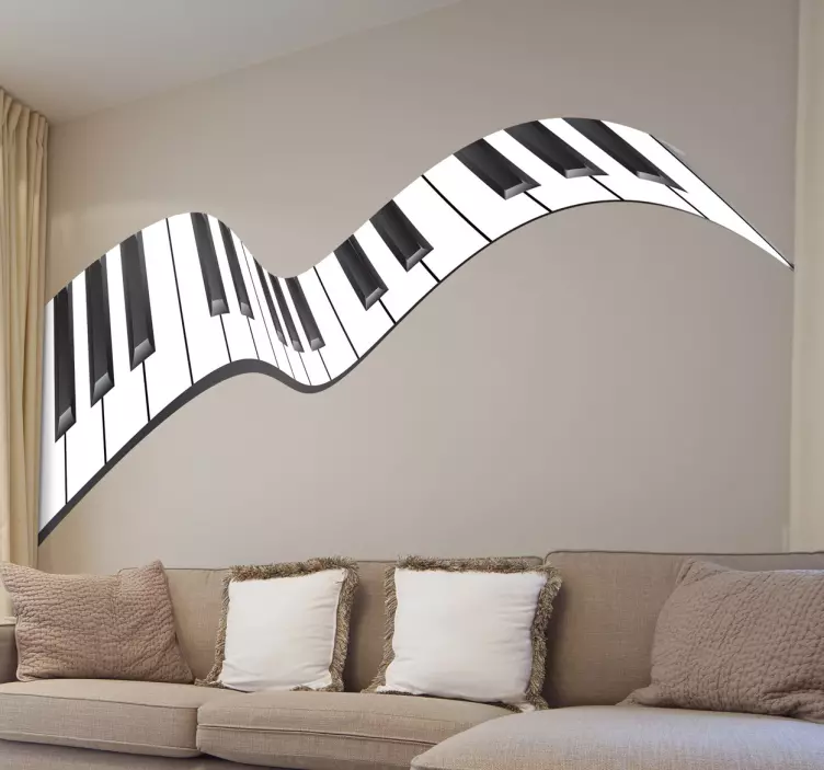 Sticker musique piano - TenStickers