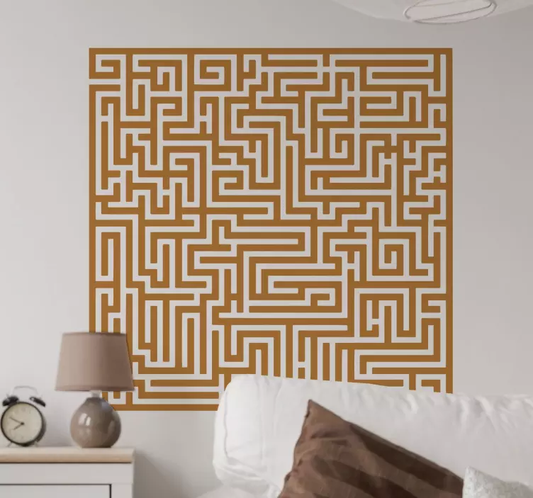 Sticker pixel art labyrinthe - TenStickers