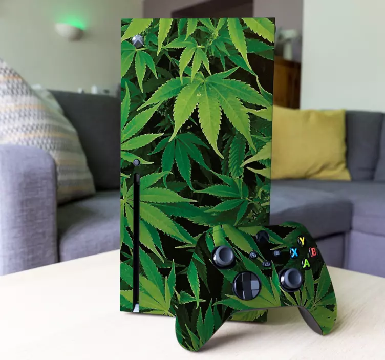 Sticker xbox marijuana - TenStickers