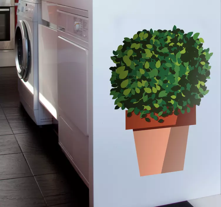 Sticker Plante Ocimum Minimum - TenStickers