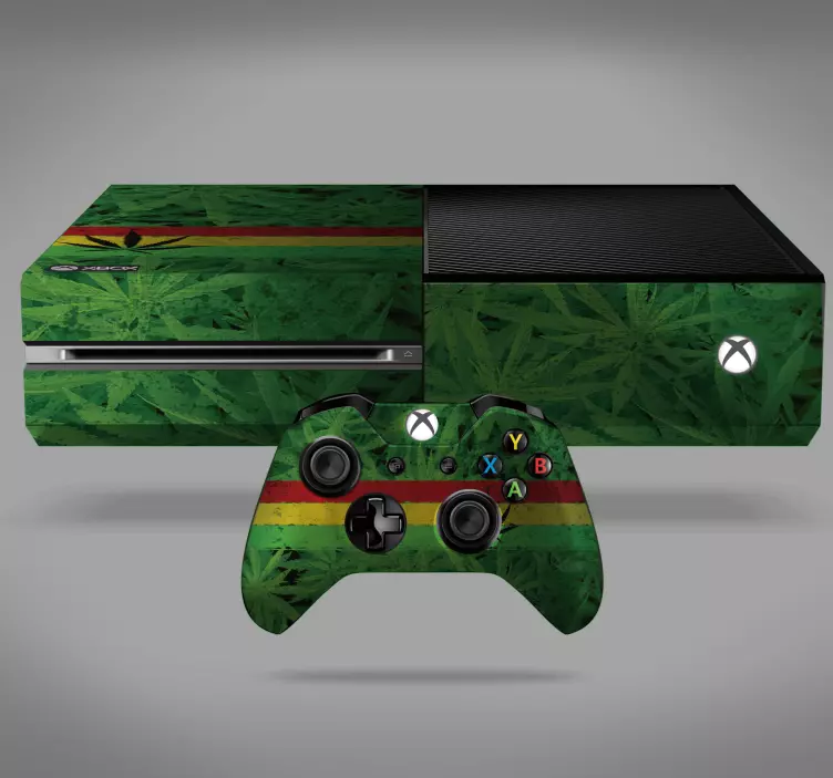 Sticker xbox plante cannabis Jamaïque - TenStickers