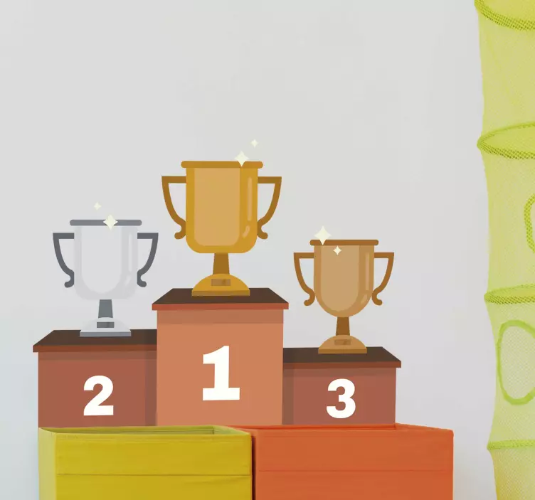 Sticker mural podium olympique - TenStickers