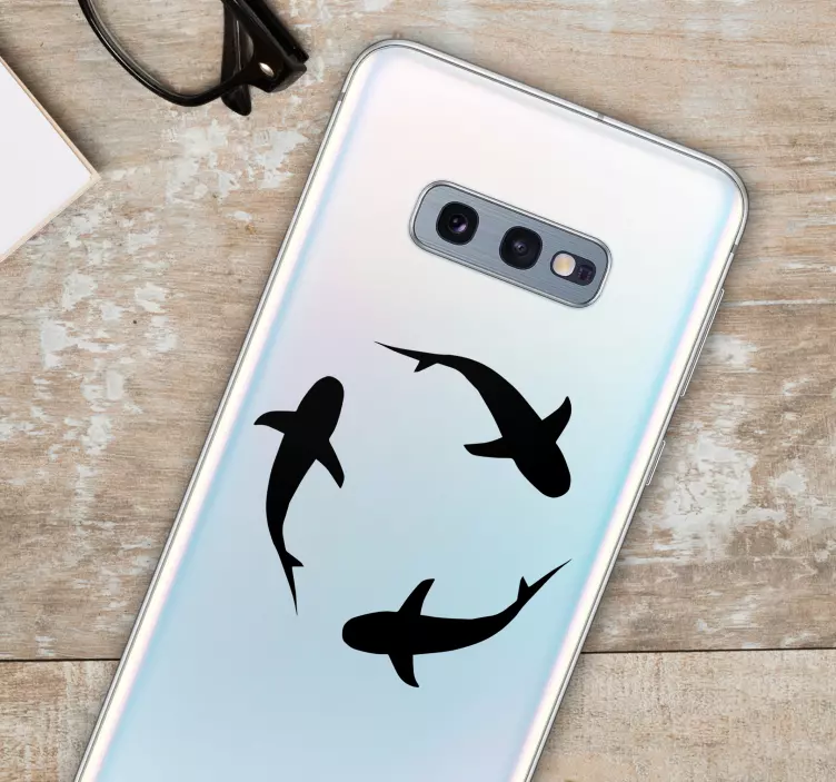 Sticker Samsung Poisson Requins - TenStickers
