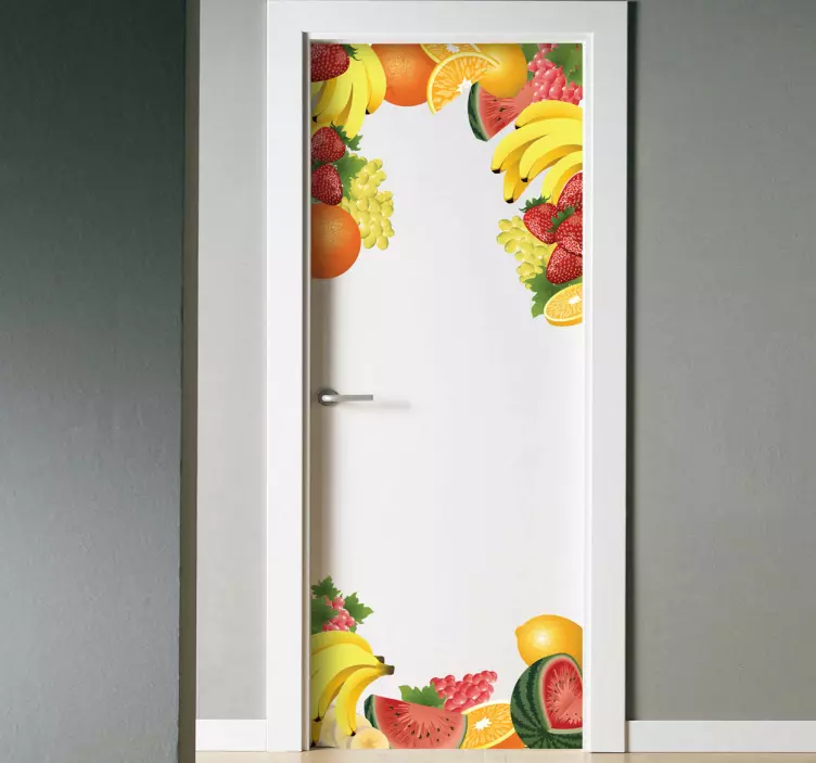 Sticker porte cadre fruits - TenStickers